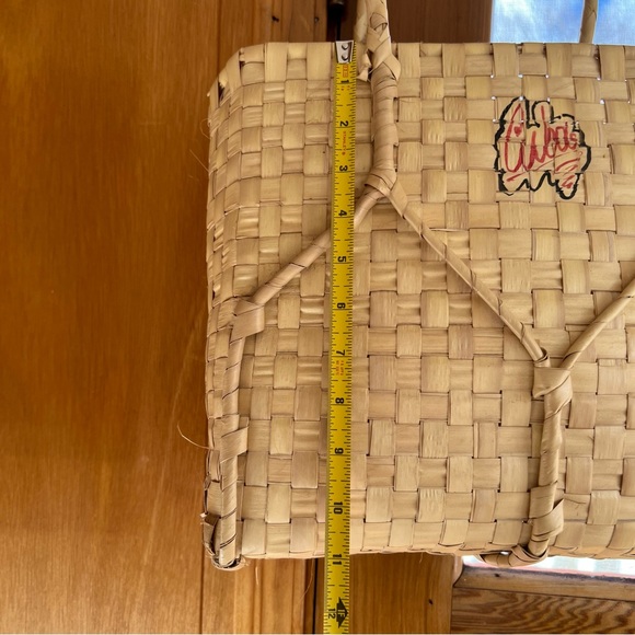 Vintage Cuba Straw Beach Tote - Picture 7 of 13